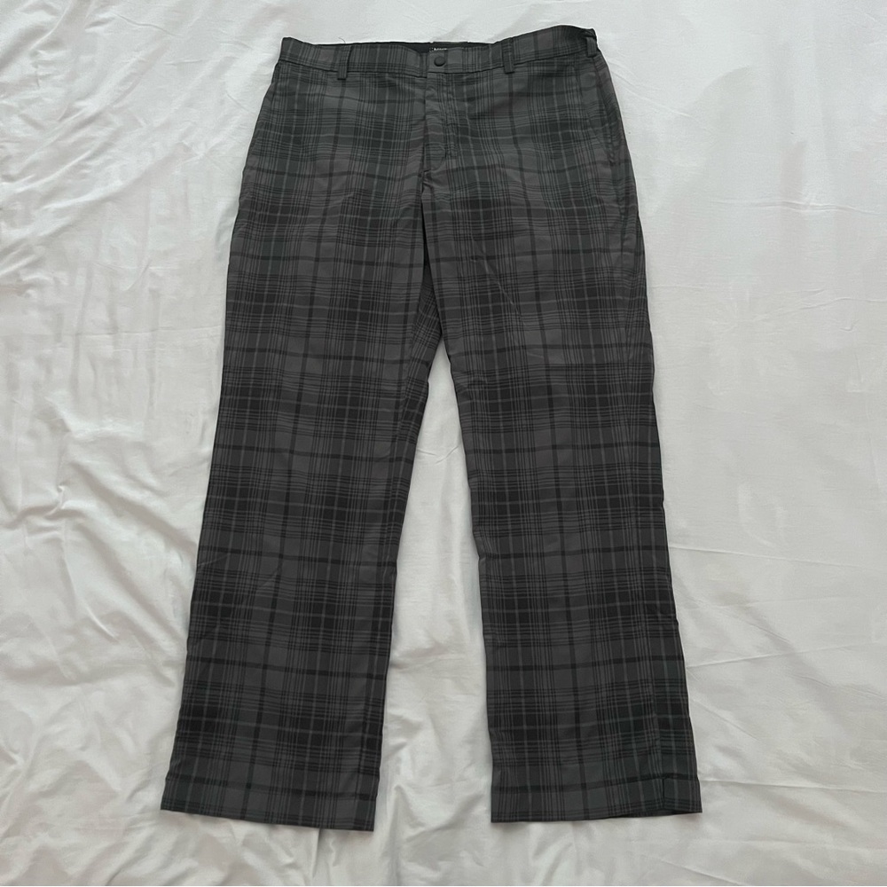 Nike Men's Charcoal Plaid Golf Pants